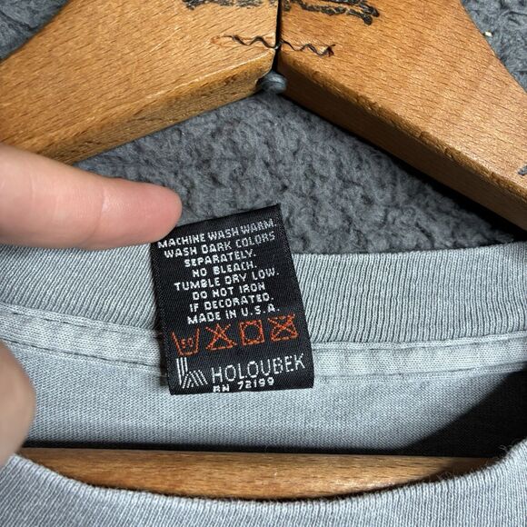 Vintage Harley Davidson T-Shirt Mens Medium 90’s Made USA Single Stitch Flames - Picture 6 of 14